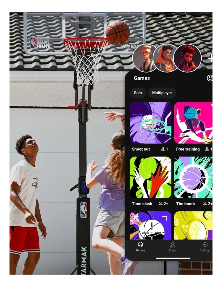 Decathlon | Smart Basketball Hoop with Mini-Games - Decathlon Basketball Play image 3