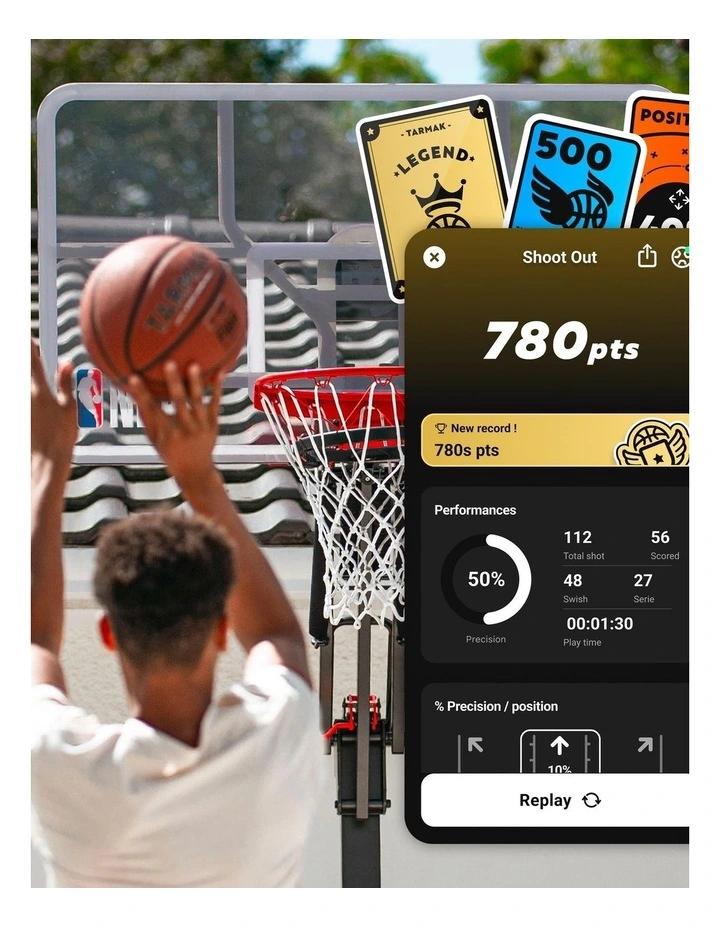 Decathlon | Smart Basketball Hoop with Mini-Games - Decathlon Basketball Play image 5