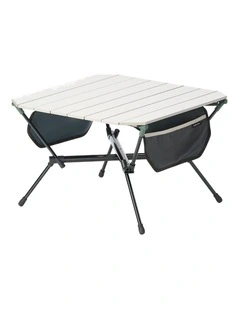 Decathlon | LOW TABLE -  COMPACT - FOR CAMPING - 500  - BEIGE - GREEN