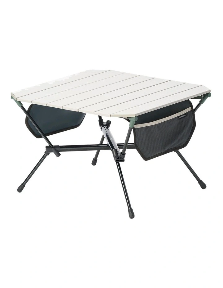 Decathlon | LOW TABLE -  COMPACT - FOR CAMPING - 500  - BEIGE - GREEN image 1