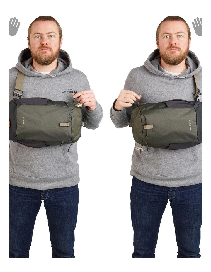 Decathlon | Fishing 9 L shoulder bag - Khaki 100 sling bag image 4
