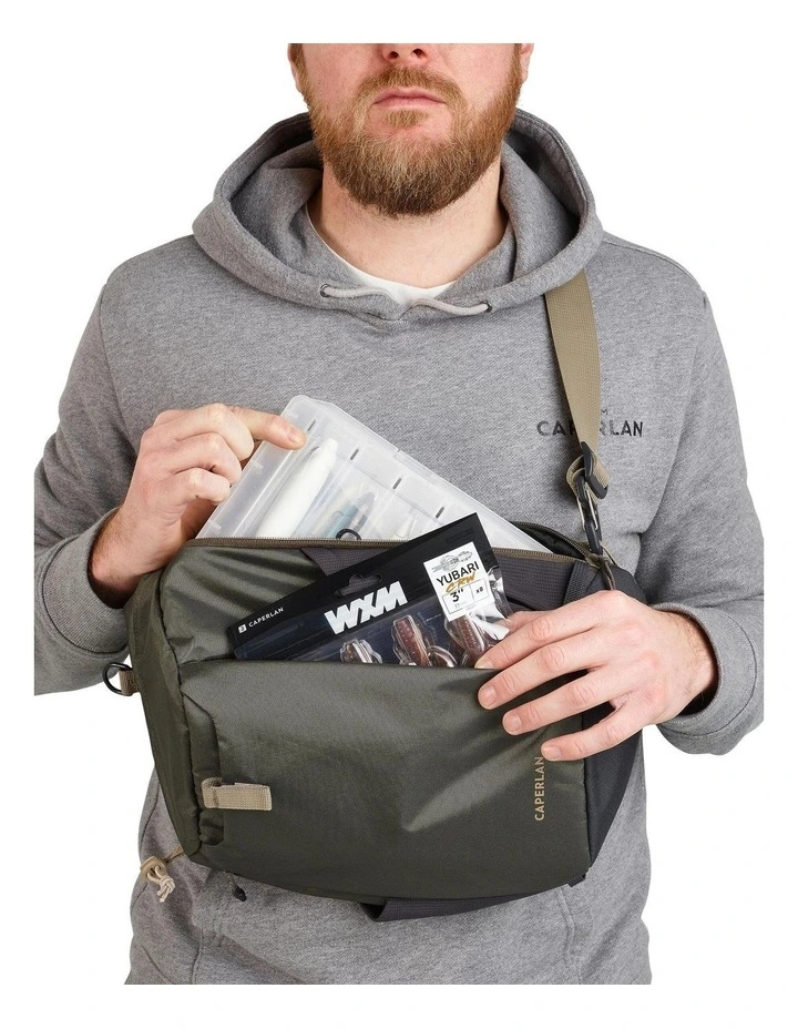 Decathlon | Fishing 9 L shoulder bag - Khaki 100 sling bag image 7