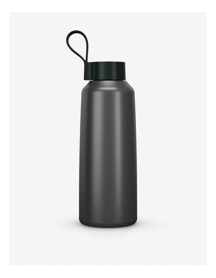Decathlon | Stainless Steel Flask with Screw Cap for Hiking 100 1 L - Grey image 2