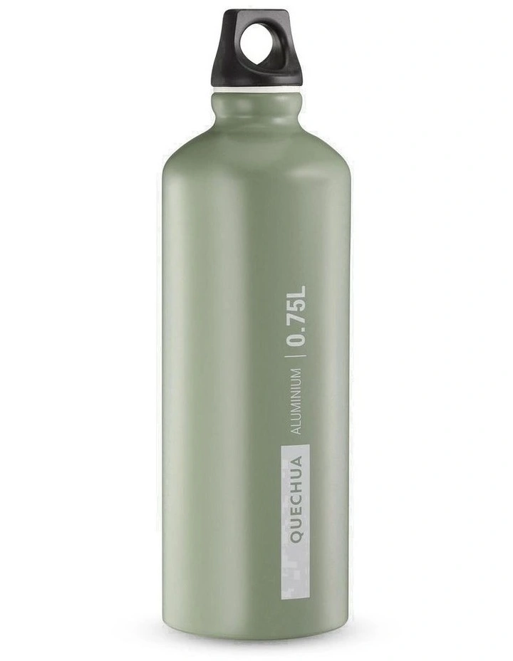 Decathlon | Aluminium Hiking Flask 100 with Screw Cap 0.75 Litre - Khaki image 1