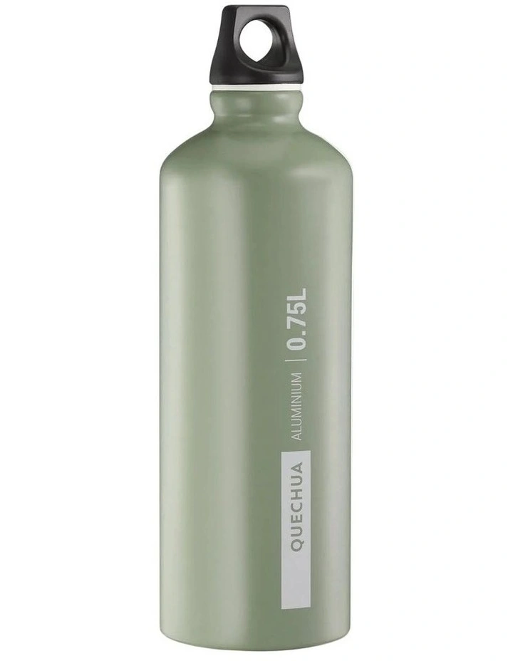 Decathlon | Aluminium Hiking Flask 100 with Screw Cap 0.75 Litre - Khaki image 7