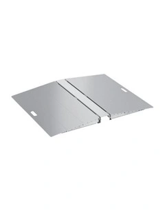 Brateck Two-Sided Aluminum Wheelchair Threshold Ramp - Silver