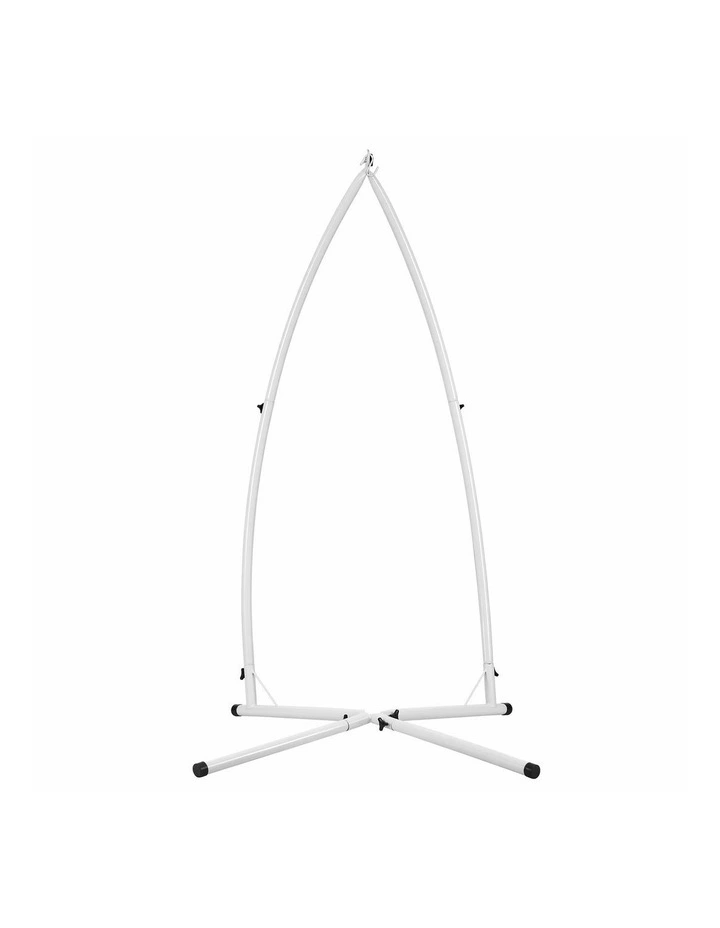 Gardeon Hammock Stand 150kg Capacity White Steel Frame for Hanging Chairs image 3