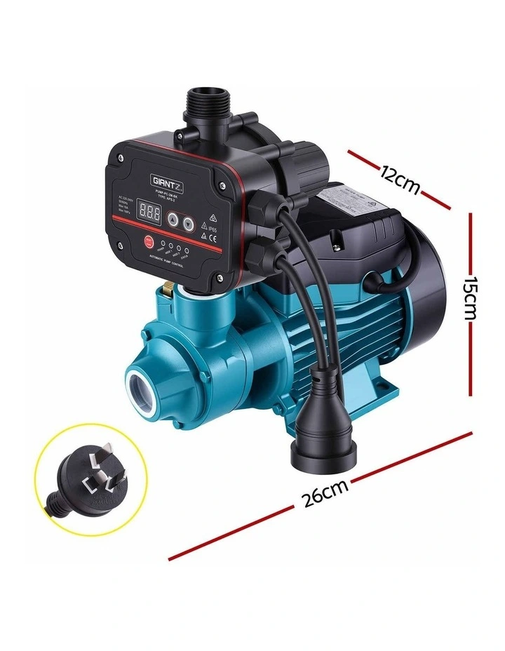 Giantz Peripheral Water Pump Automatic Controller Clean Garden Rain Tank 0.5HP image 2