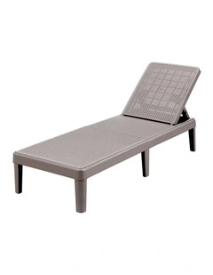 Gardeon Sun Lounge Adjustable Lounger Patio Outdoor Furniture Lightweight Brown