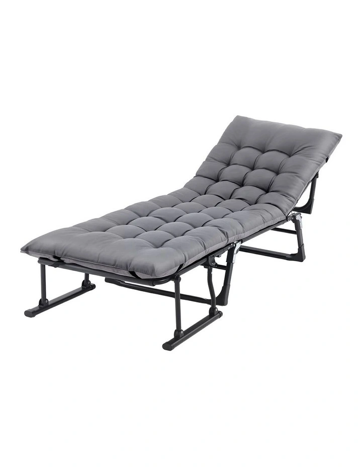 Gardeon 3-in-1 Sun Lounger Folding Camping Chair Adjustable Recliner Patio Furniture image 1