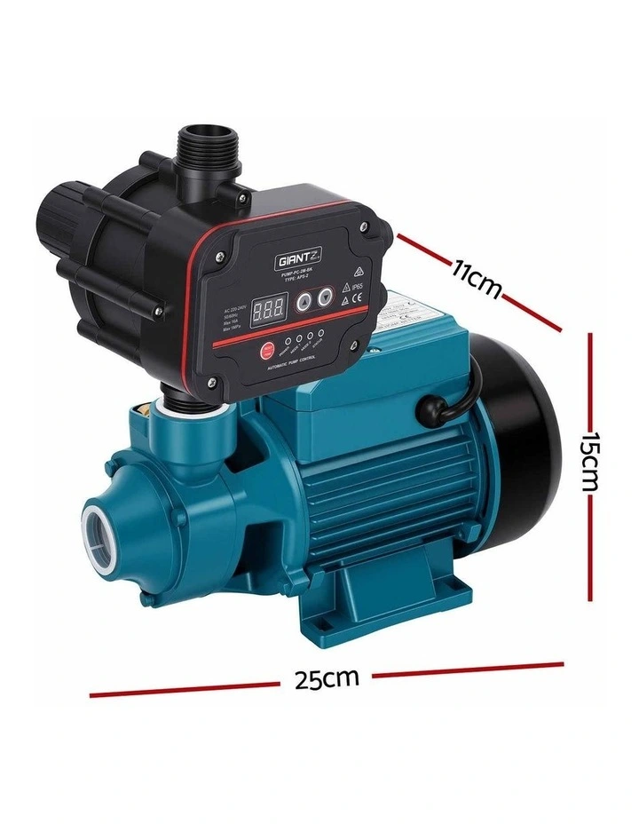 Giantz Peripheral Water Pump Auto Controller Booster Garden Irrigation 0.5HP image 2