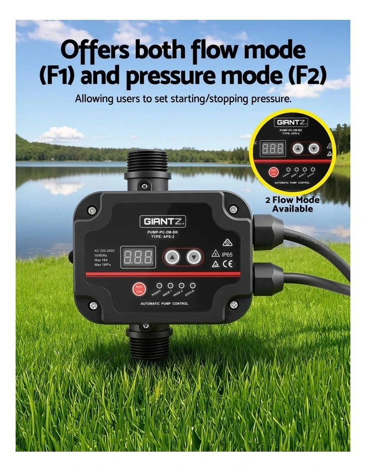 Giantz Peripheral Water Pump Auto Controller Booster Garden Irrigation 0.5HP image 5