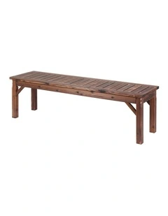 Gardeon Garden Benches Garden Seating Backless Timber Seat 150cm Brown