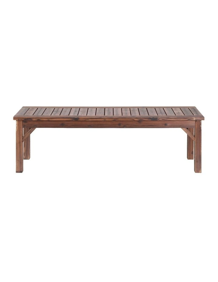 Gardeon Garden Benches Garden Seating Backless Timber Seat 150cm Brown image 3