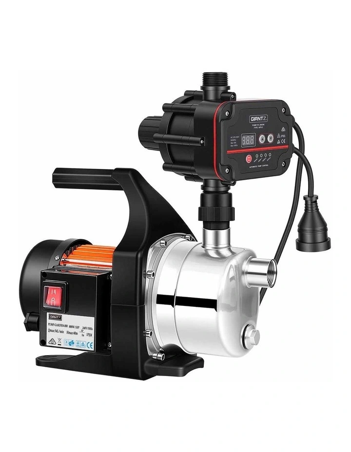 Giantz Garden Water Pump Auto Controller Tank Farm Irrigation House 800W Max. image 1