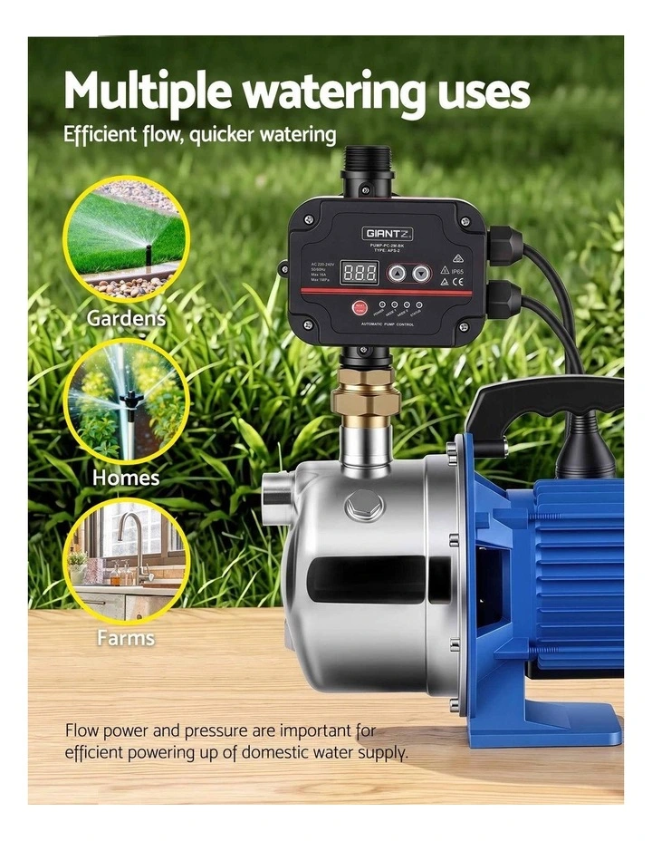 Giantz Garden Water Jet Pump Auto Controller 1100W Tank Rain Farm Irrigation image 6