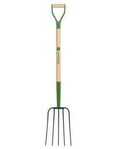 Truper Tools John Deere Manure Fork 5 Tines Ash Handle Steel D-Handle