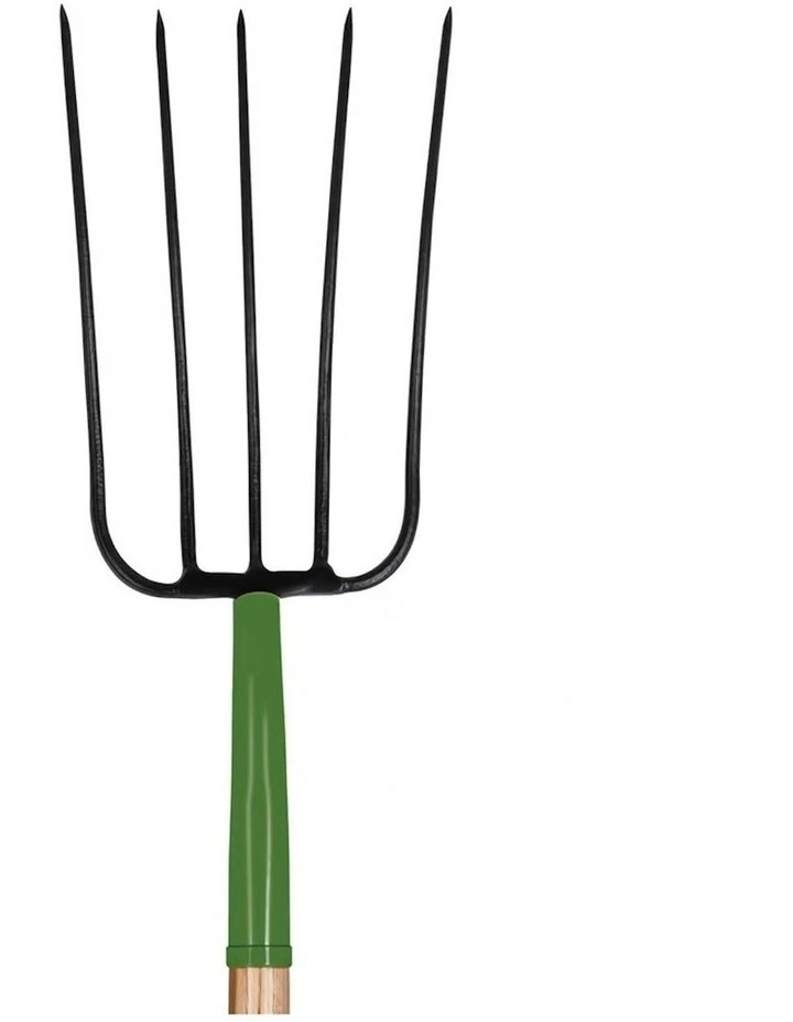 Truper Tools John Deere Manure Fork 5 Tines Ash Handle Steel D-Handle image 3