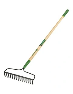 Truper Tools John Deere 15 Tine Forged Bow Rake Ash Handle 22.86 cm/9'' Grip