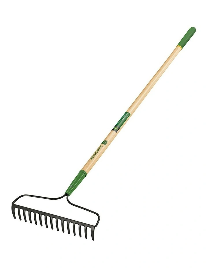 Truper Tools John Deere 15 Tine Forged Bow Rake Ash Handle 22.86 cm/9'' Grip image 1