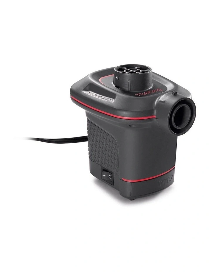 12 Volt Quickfill DC Electric Air Pump in Black image 2
