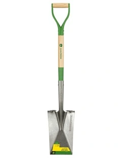Truper Tools John Deere Garden Steel Spade w/ Extended Steps And D-Handle