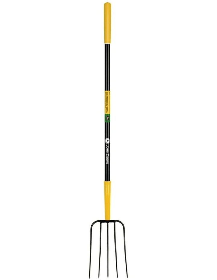 Truper Tools John Deere 5 Tine Manure Fork Fiberglass Handle 22.86 cm/9'' image 1