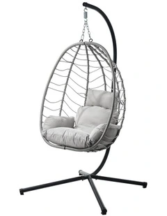 Livsip Outdoor Hanging Chair Swing Chair Porch Egg Seat Garden Furniture Rattan