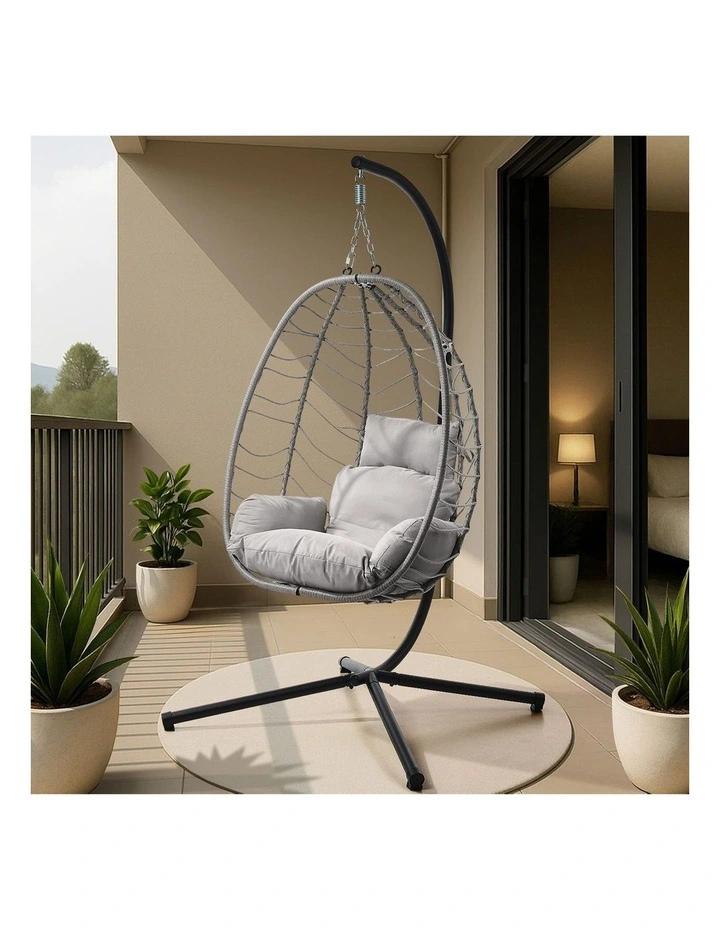 Livsip Outdoor Hanging Chair Swing Chair Porch Egg Seat Garden Furniture Rattan image 4