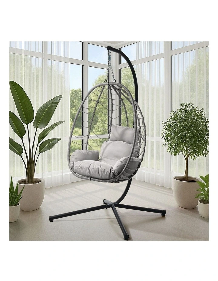 Livsip Outdoor Hanging Chair Swing Chair Porch Egg Seat Garden Furniture Rattan image 5