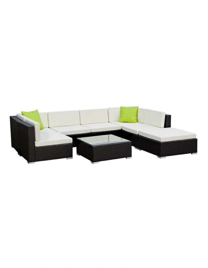 Gardeon 8-Piece Outdoor Sofa Set Wicker Couch Lounge Setting Cover image 1