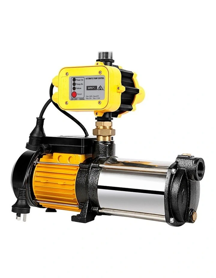 Giantz Garden Water Pump High Pressure 2500W Max 5-Stage Tank Irrigation Transfer Booster Yellow image 2