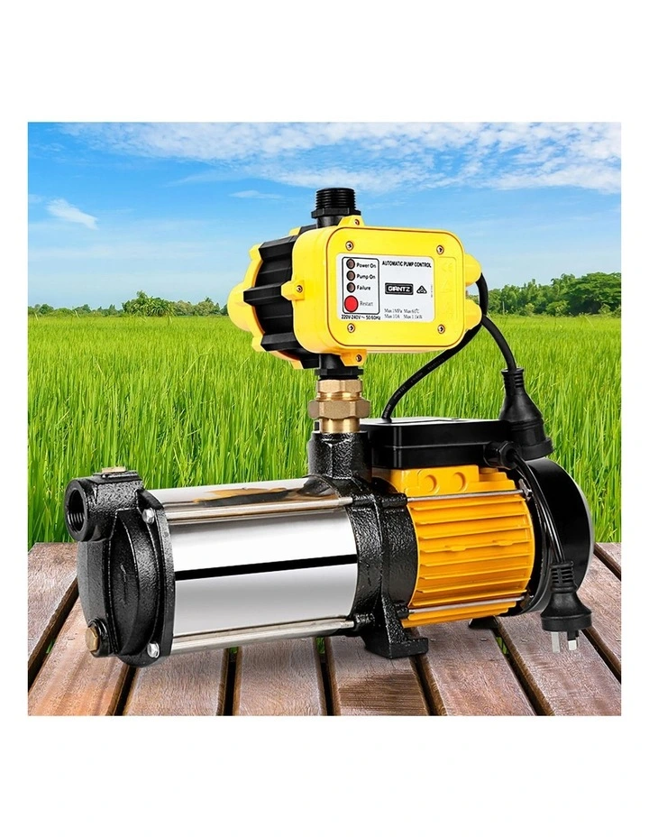 Giantz Garden Water Pump High Pressure 2500W Max 5-Stage Tank Irrigation Transfer Booster Yellow image 3