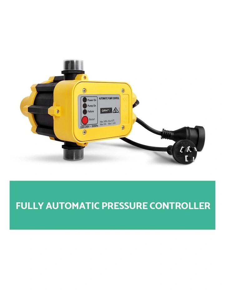 Giantz Garden Water Pump High Pressure 2500W Max 5-Stage Tank Irrigation Transfer Booster Yellow image 5