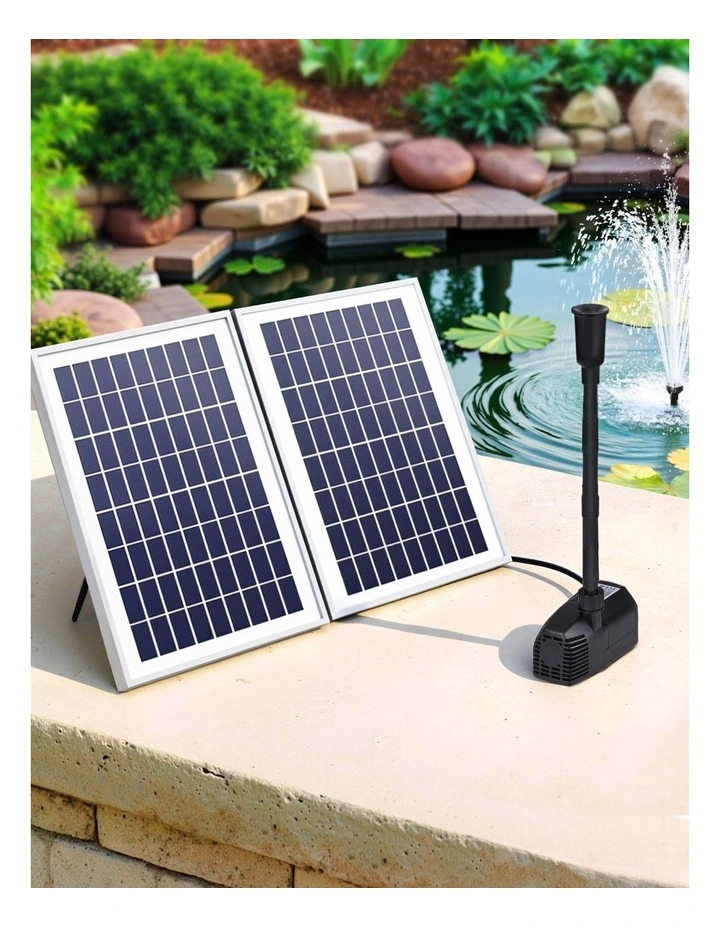 Gardeon Solar Pond Pump Submersible Water Fountain Kit with 2 Panels 1600L/H image 3