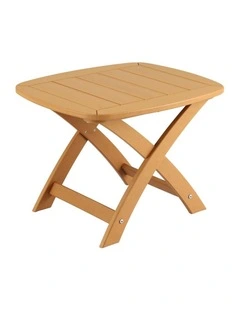 Gardeon Outdoor Coffee Side Table HDPE Desk Indoor Patio Furniture Garden Natural