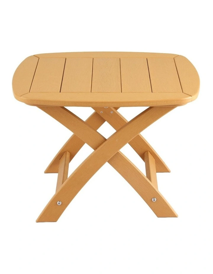 Gardeon Outdoor Coffee Side Table HDPE Desk Indoor Patio Furniture Garden Natural image 3