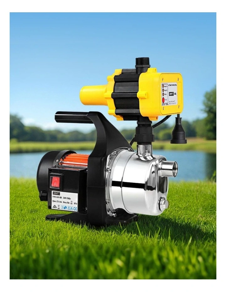Giantz Garden Water Jet Pump High Pressure 800W Max. Tank Rain Farm Irrigation Yellow image 3