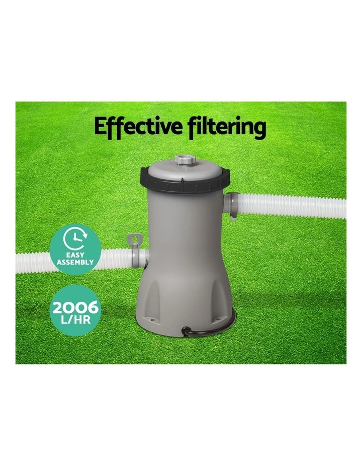 Bestway Pool Pump Cartridge Filter 530GPH 2006L/H Flowclear? Filters Cleaner image 5