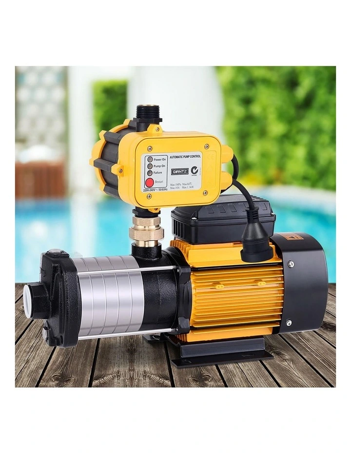 Giantz Garden Water Pump High Pressure 2500W Max 6-Stage Tank Irrigation Transfer Booster Yellow image 3