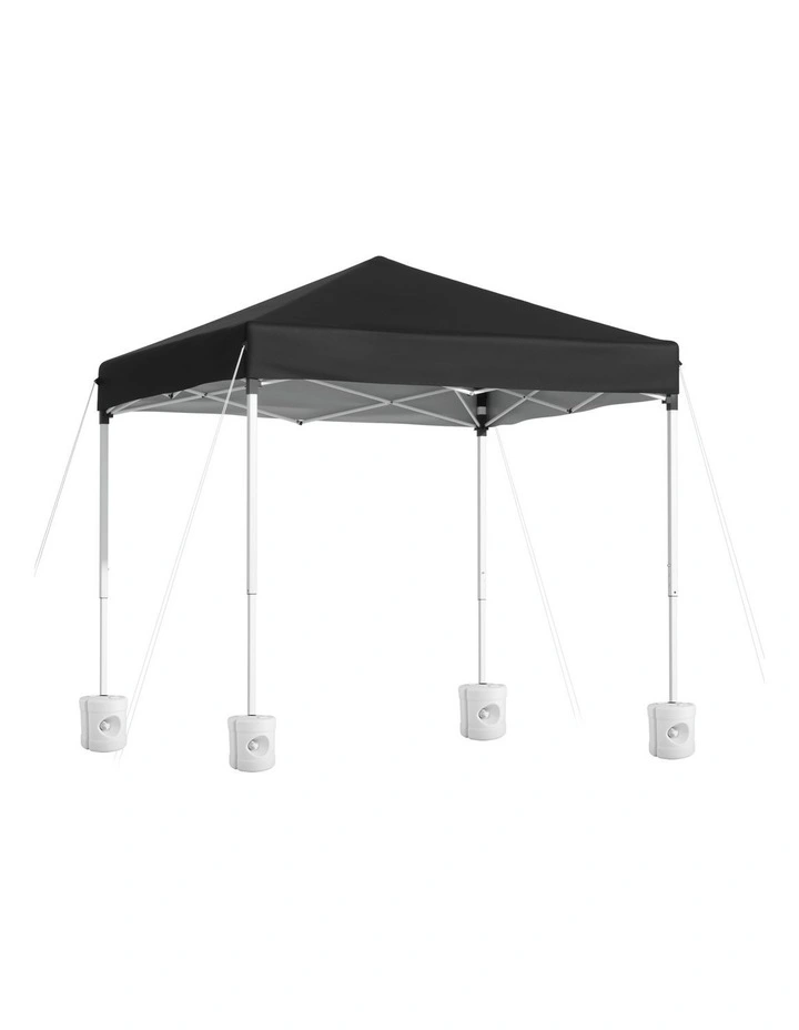 Instahut Gazebo 2x2m Outdoor Patio Garden Marquee Shade w/ Base Pods Black image 1