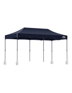 Instahut 3x6m Pop-Up Gazebo Folding Marquee Canopy with 4 Base Pods Navy