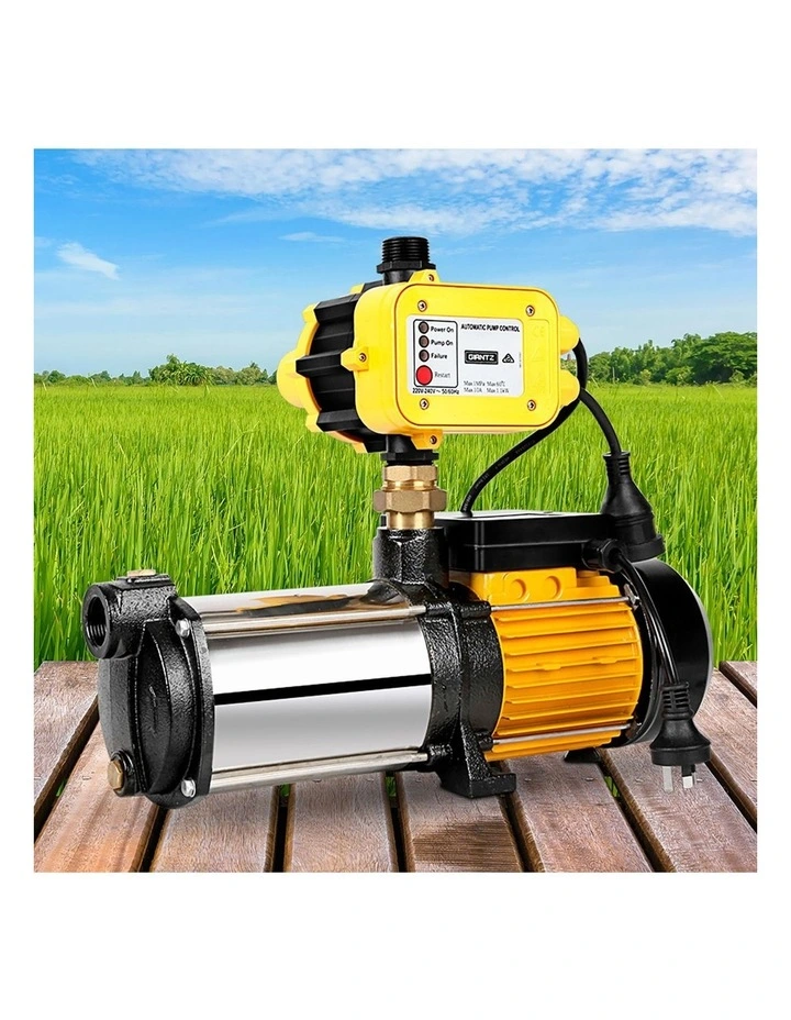 Giantz 2000W 4-Stage Garden Water Pump High Pressure Automatic Irrigation Yellow image 3