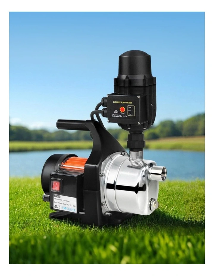 Giantz Garden Water Pump High Pressure 800W Max. Tank Rain Farm Irrigation House Black image 3