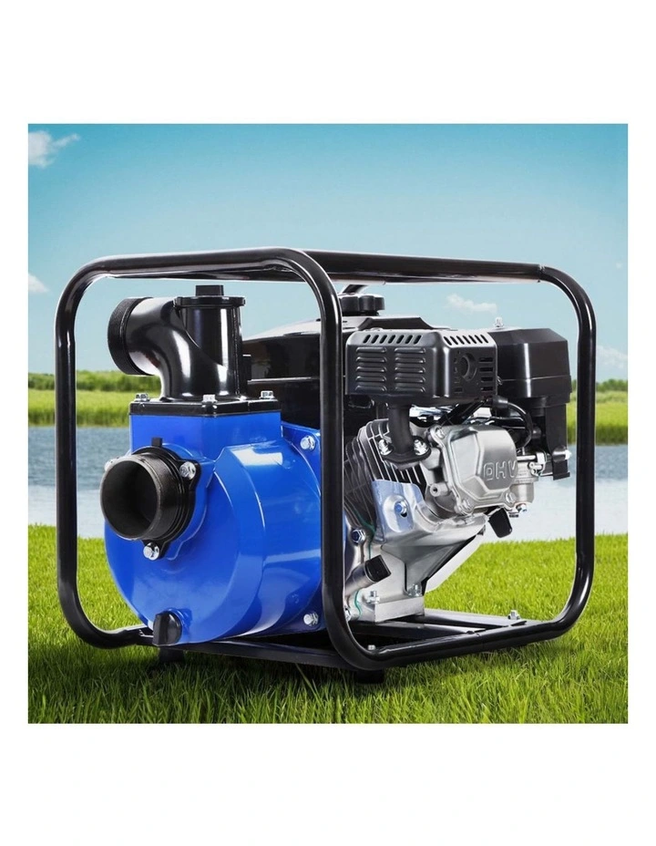 Giantz 7HP 3 Petrol Water Pump 210cc 4-Stroke High Flow 60000L/H Blue image 3