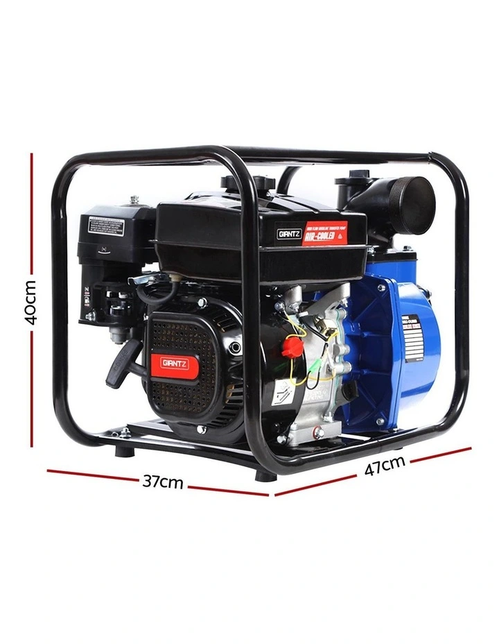 Giantz 7HP 3 Petrol Water Pump 210cc 4-Stroke High Flow 60000L/H Blue image 4