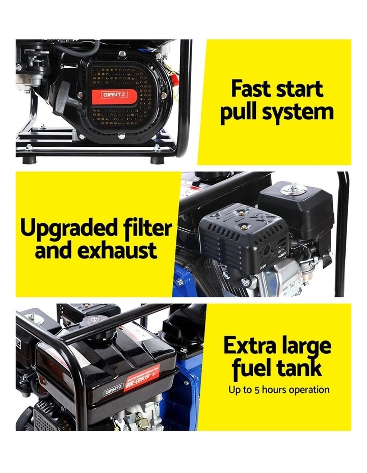 Giantz 7HP 3 Petrol Water Pump 210cc 4-Stroke High Flow 60000L/H Blue image 7