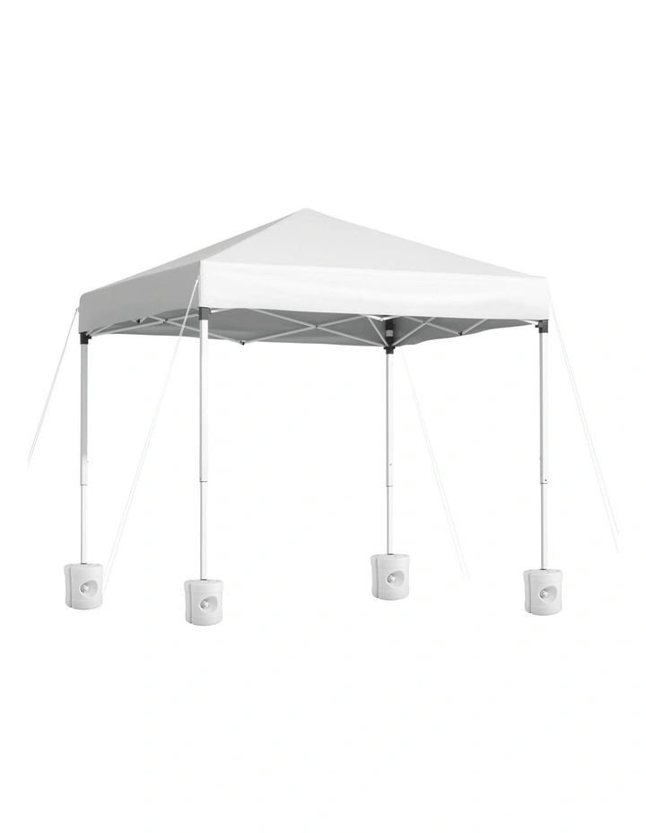 Instahut Gazebo 2x2m Outdoor Patio Garden Marquee Shade w/ Base Pods White image 1