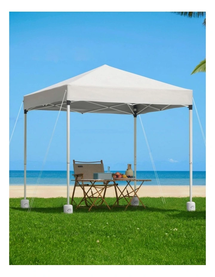 Instahut Gazebo 2x2m Outdoor Patio Garden Marquee Shade w/ Base Pods White image 3