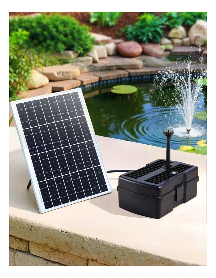 Gardeon Solar Submersible Water Pond Fountain Pump with Filter Box 6FT 1190L/H image 3